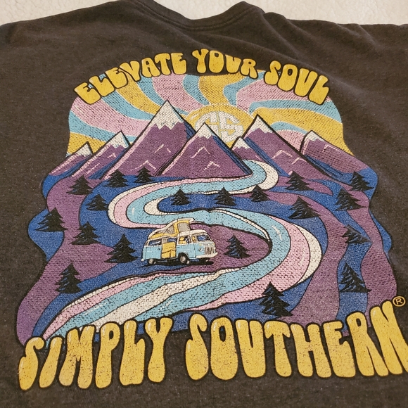 Simply Southern 2xl heather gray. Elevate your Soul. Tshirt - Picture 5 of 6